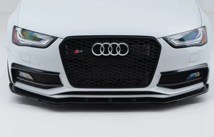 ECS Audi B8.5 S4 / A4 S-Line Facelift Front Lip - Splitter Style - Gloss Black